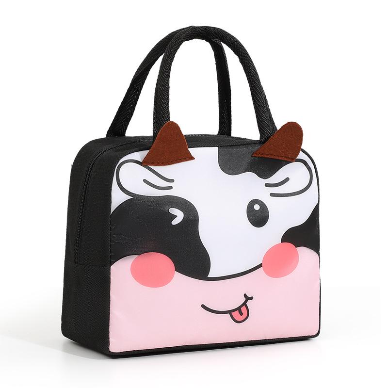 3D Cartoon Thermal Bento Bag - Insulated Lunch Box with Aluminum Foil Lining