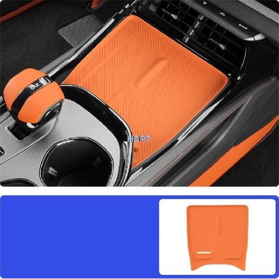 For Changan UNI-V UNIV 3th 2025 + Car Styling Center Console Gear Shift Storage Box Water Cup Holder Cover Wireless Charging Pad