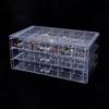 Transparent Nail Organizer Box PS Necklace Bracelet Rack Jewelry Storage Box  for Earrings Rings