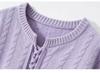 Women's Versatile Cable Knit Sweater - Loose Fit, Soft & Fluffy, Long Sleeve, Lace-Up, Round Neck for Autumn/Winter