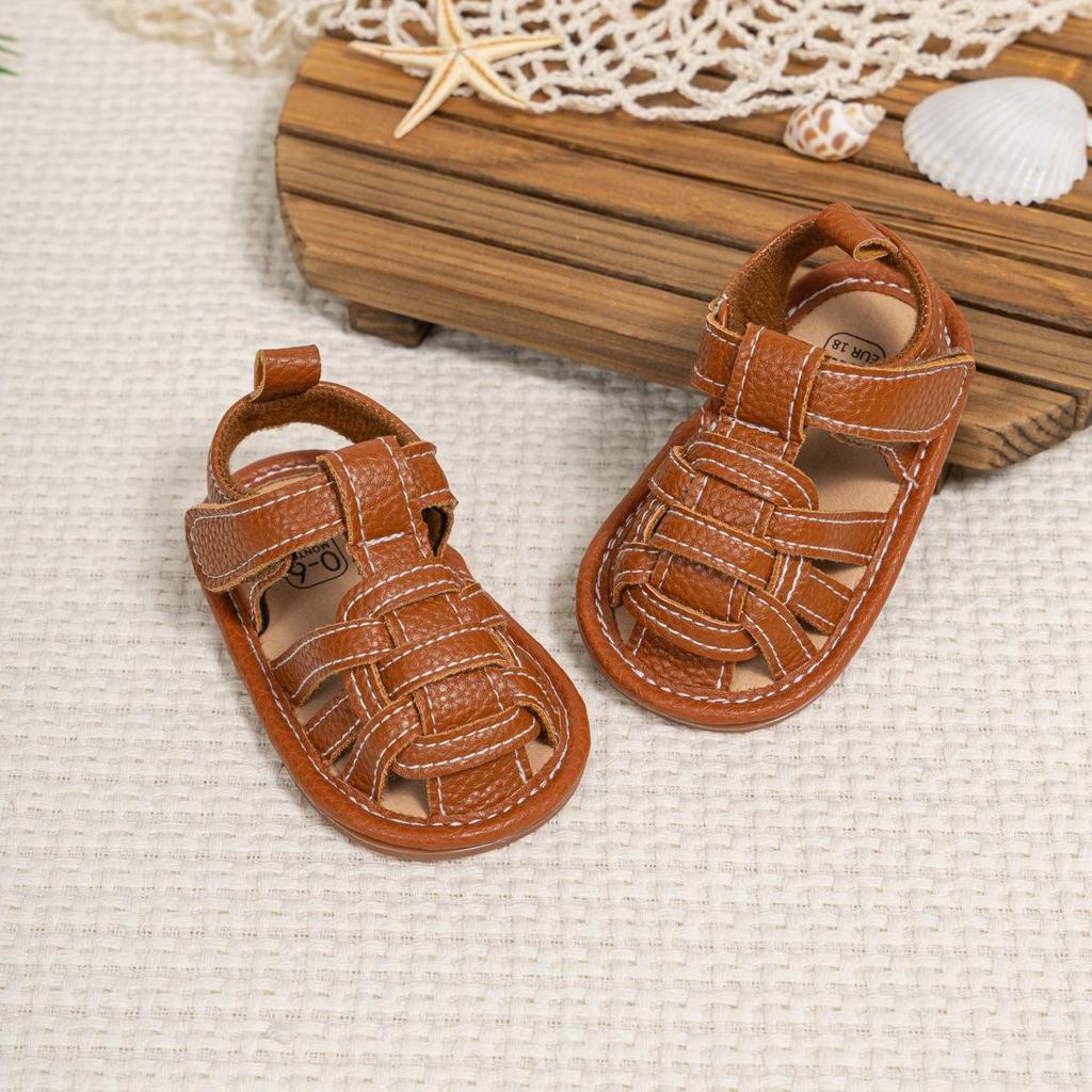 Infant Non-Slip Breathable Velcro Sandals for 0-1 Year Olds