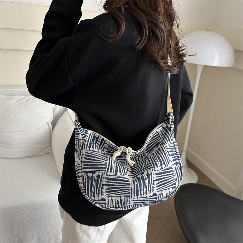 Trendy 2024 Vintage Aesthetic Single Shoulder Dumpling Bag For Everyday Use
