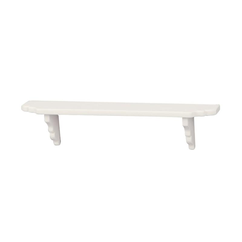 

White Wood Wall Mounted Shelf For 1/12 Dollhouses Furniture Easy Assembly Decorative Storage Unit for Scene Displaying 1