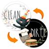 Double-Sided Magnetic Dishwasher & Refrigerator Decoration Stickers