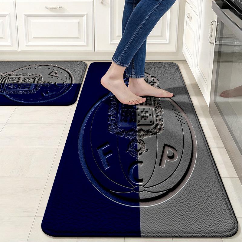 FC Porto poster Flannel Kitchen Mat Christmas Soft Area Rug Non Slip Floor Carpet Home Decoration
