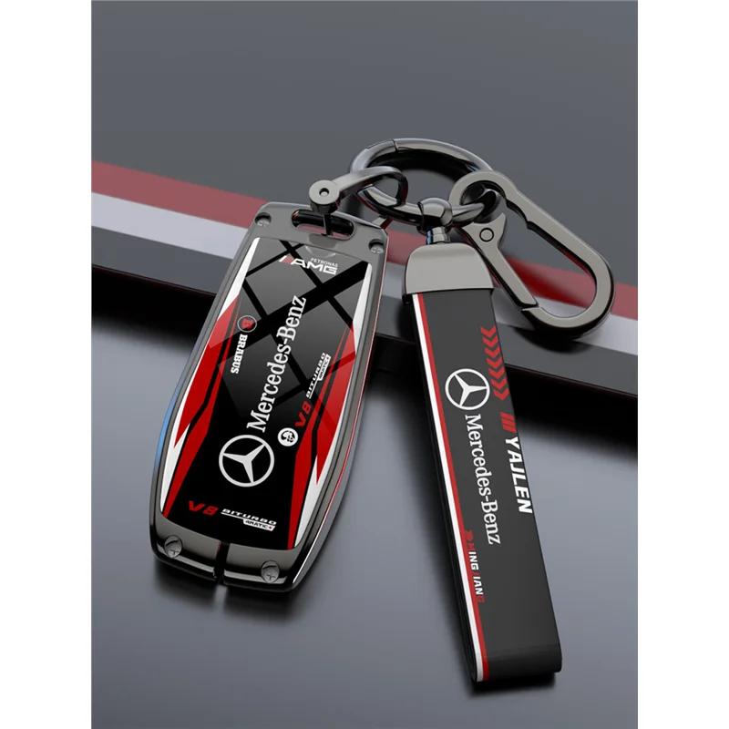 OFK3   Car Zinc Alloy Key Case Bag Metal Key Shell For Mercedes-Benz A B C E G S V Class GLA GLC GLE GLK Vito Sprinter SL SLK Viano ML