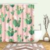 Watercolor Tropical Leaves Shower Curtain Waterproof Mildew Resistant Polyester Fabric With 12 Hooks Easy Installation For Bathr