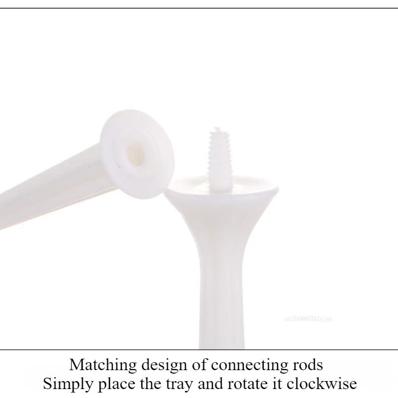 Household Fruit Plate 3 Tier Cake Stand Display 3-Layer Kitchen Fruit Bowl Stand Snack Fruit Dessert Plate Xmas Dessert Holder