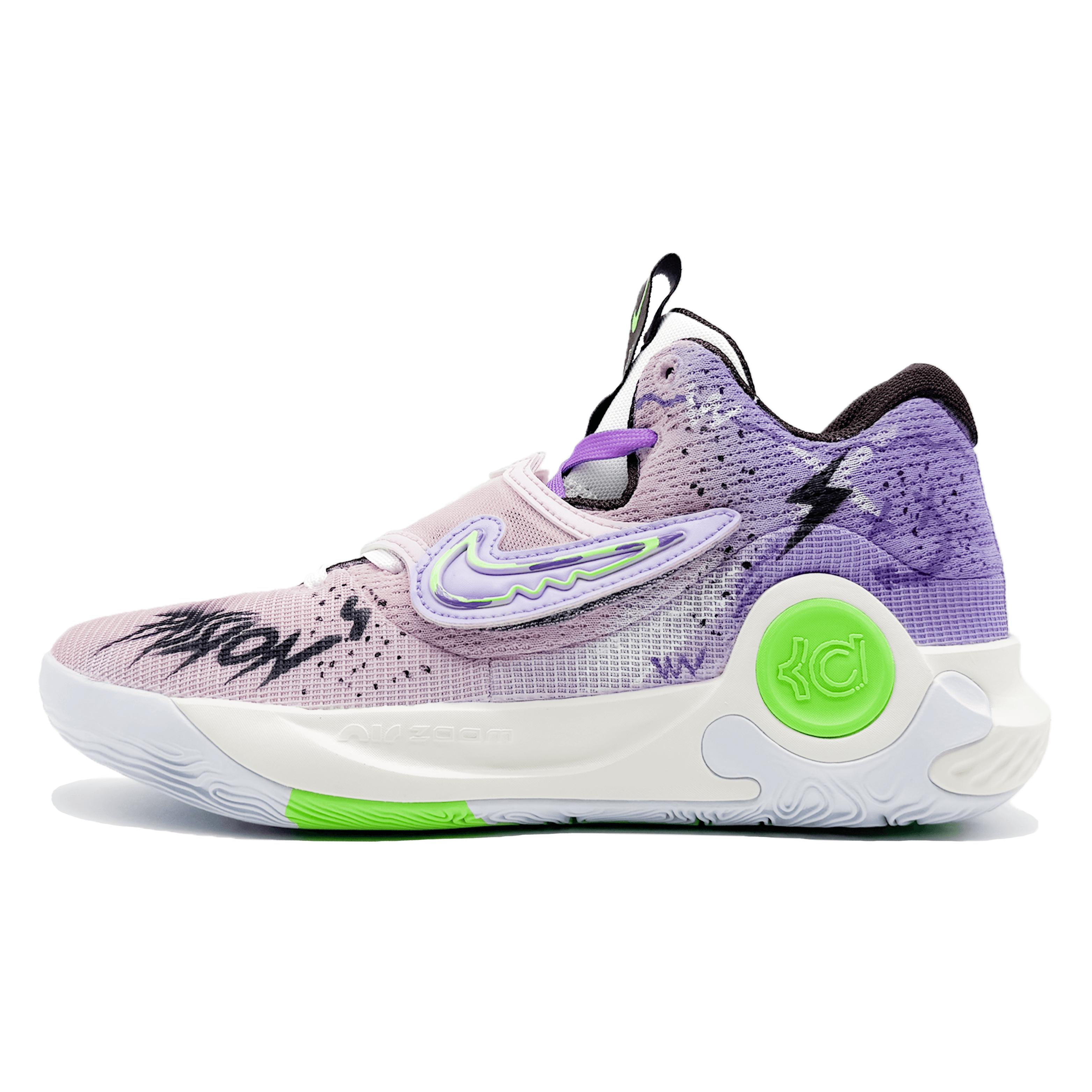 

Nike KD Trey 5 X Low top Casual City Commuting Running Shoes Unisex Black Purple DJ7554-014(Team1108-) 45