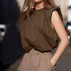 New Women's European & American Style Chiffon Blouse – Sexy Stand Collar, Tie Knot, Long Sleeve