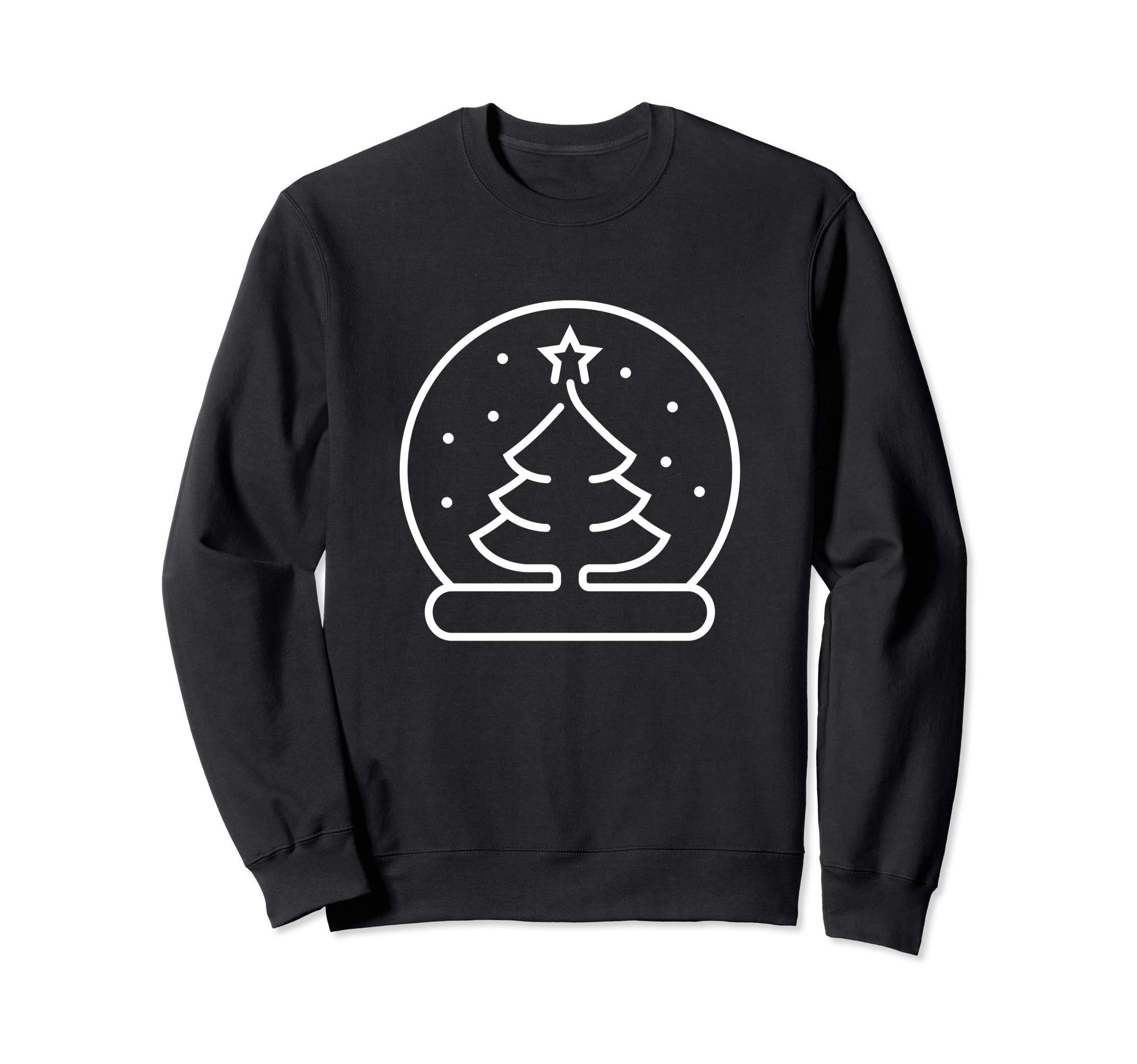 

Snow globe Christmas tree design Christmas gift sweatshirt чёрный