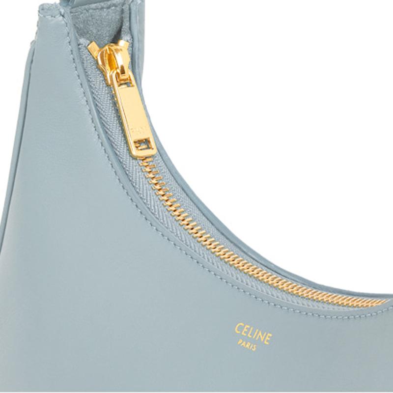 Celine Ava Series Logo Print Adjustable Detachable Shoulder Strap Smooth Cowhide Leather Handheld Shoulder Bag Women Handbags 196923DGQ-07IC