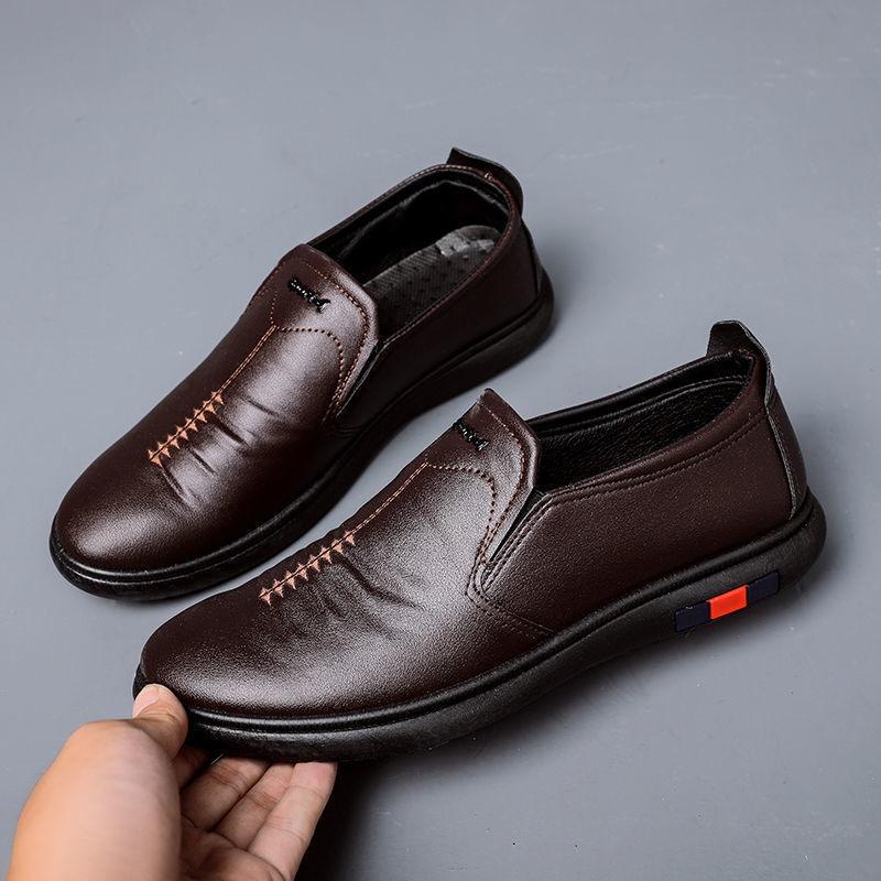 

Men s shoes New men s casual shoes One-pedal leather shoes Fashion work shoes Men s casual shoes 44