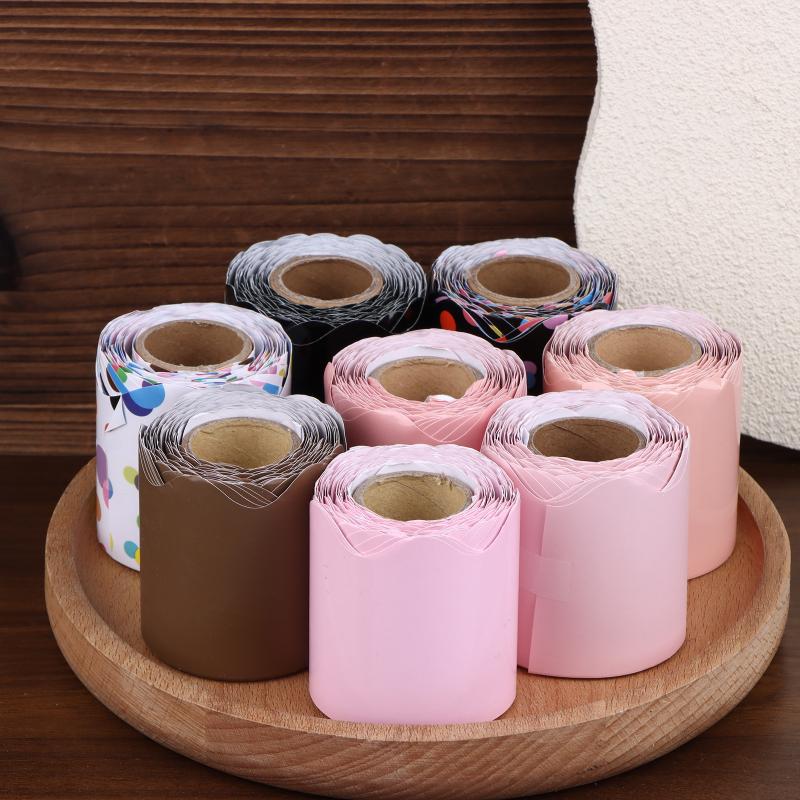 26 Colors 10M Self Adhesive Border Classroom Decors Border Trim Sticker Colorful Dot Trim Border Bulletin Board Border Trim