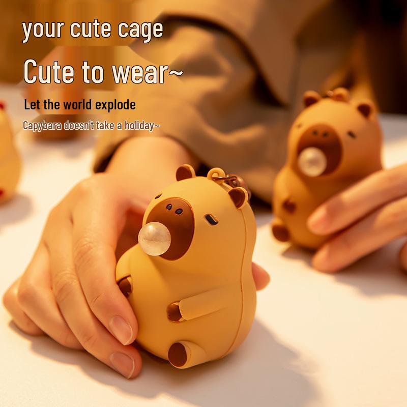 

Брелок-игрушка-антистресс Капибара Пузырь - Милый антистресс и подвеска для рюкзака Light Brown (Large)
