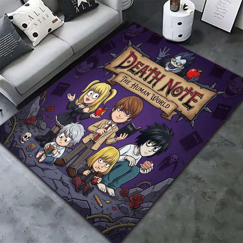 Death Note Carpet Rug For Living Room Bedroom Home Sofa Decoration Kids Play Nonslip Floor Mat