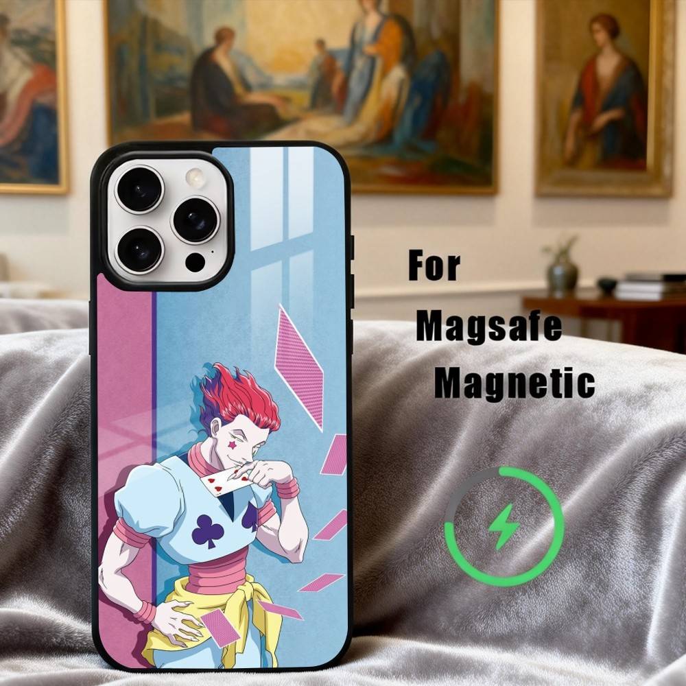 

A-Anime H-Hisoka-A M-Morow-W Phone Case For iPhone17,16,15,14,13,12,11 Plus,For Magnetic Wireless Charge Cover iPhone15PROMAX