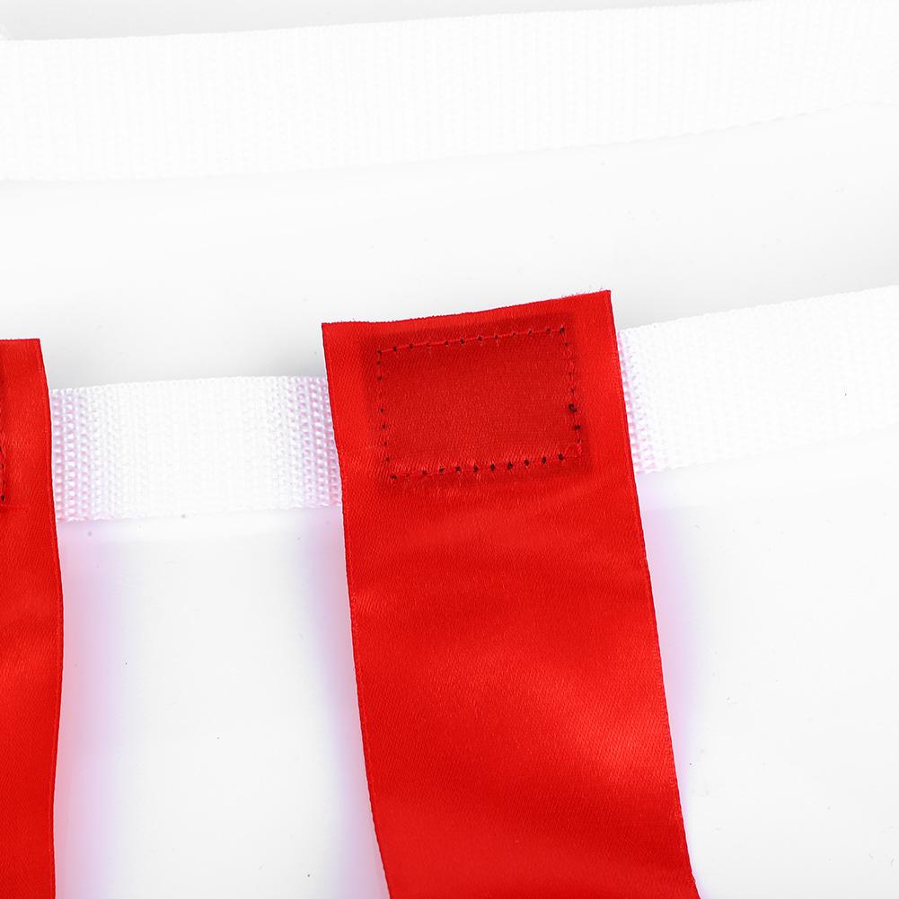 American Teenagers Race Sport Game Waist Tear Sonic Boom Belt Football Replacement Flag(Red)