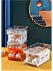 Stackable Double-Layer Slide-Out Egg Storage Box - Transparent, Shockproof, Quick-Freeze Refrigerator Organizer