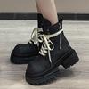 Chunky Platform Women Ankle Boots Designer Leather Shoes Winter 2024 Trend New Fashion Zip Snow Motorcycle Short Botas De Mujer
