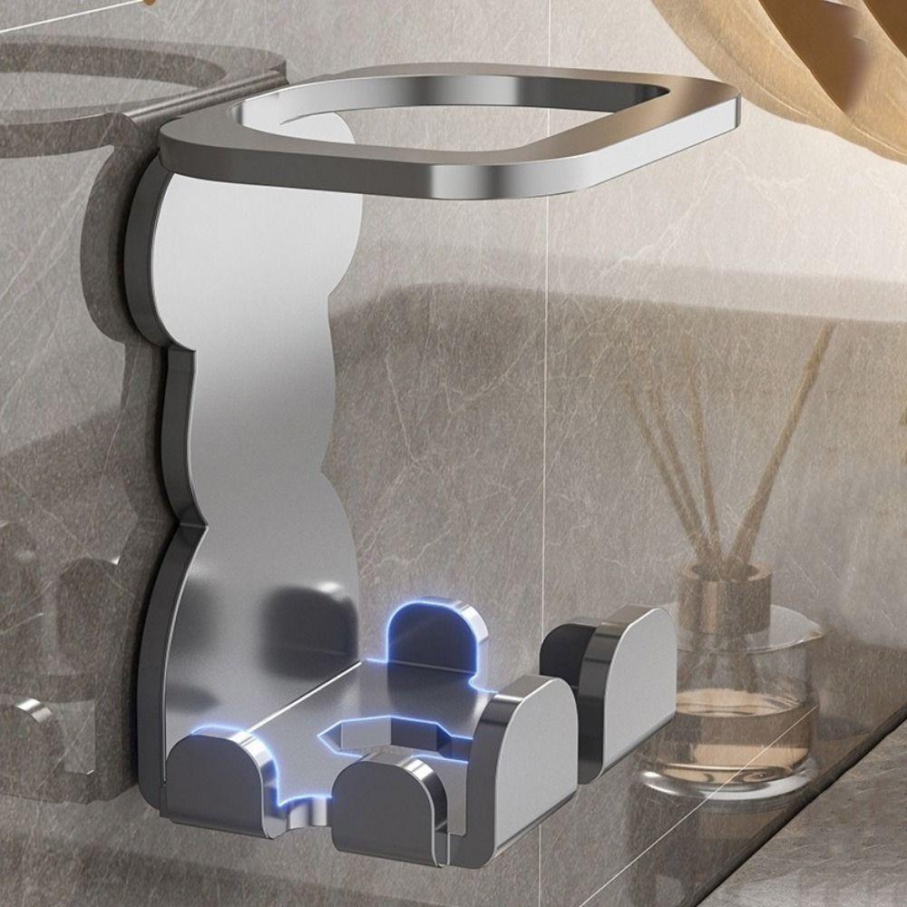 2PCS Carbon Steel Electric Shaver Storage Rack Wall Mounted Shaver Display Stand  for Bathroom