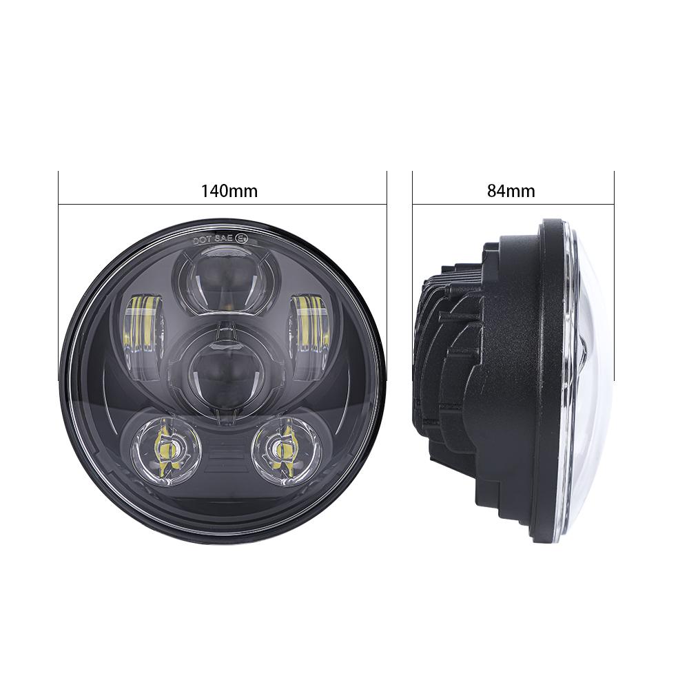 Hot Sale Emark Moto Bike Headlamp Motorcycle Accessories DRL Led Motorcycle Lighting System 5.75inch Led Headlight
