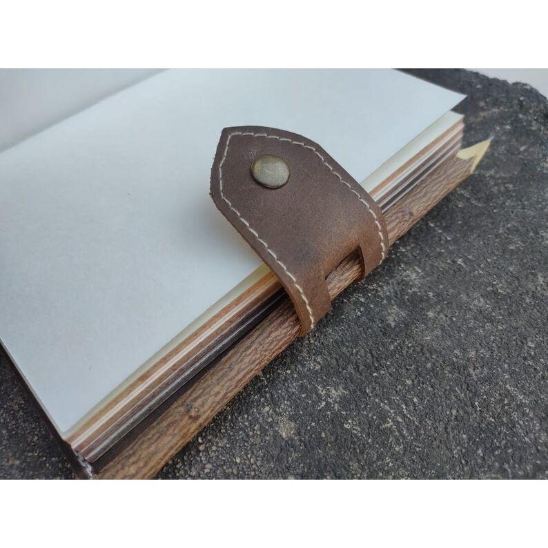 Plnitelný kožený deník Deník z pravé kůže Starožitný zápisník Rustikální kožený diář Diář z umělé kůže Cestovní deník Dárek
