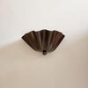Half Flower Brass Wall Sconce – Handmade Floral-Inspired Wall Light for Bedroom, Hallway, or Patio