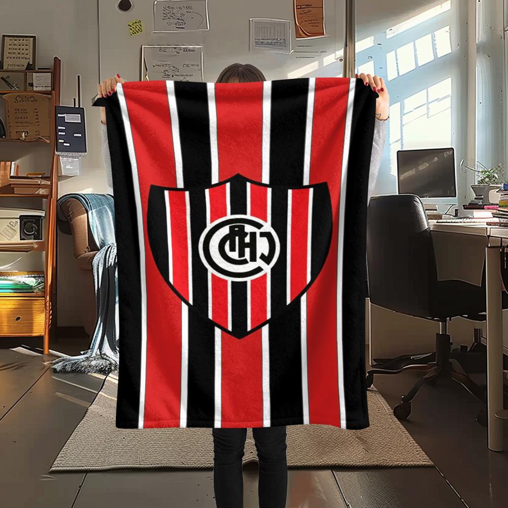 1Pc Chacarita Juniors Print Flannel Blanket High Quality Warm Comfortable Cover for All Seasons Perfect for Gifts Home Decor