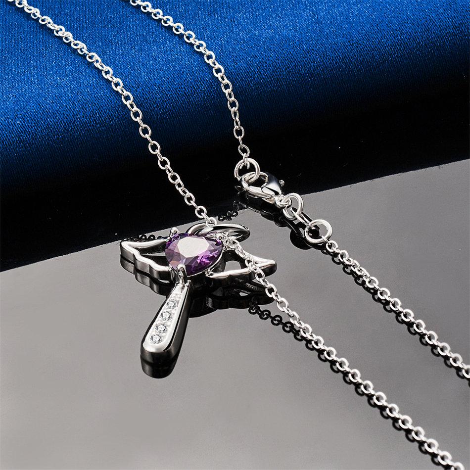 925 Sterling Silver 16-30 Inch Exquisite Heart-shaped Zircon Pendant Necklace for Women's Wedding Accessories and Jewelry