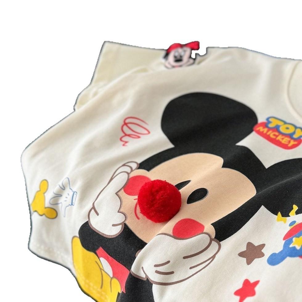 3D Cartoon Character Short Sleeve Cotton T-shirt - Fun Summer Loose Fit for Men, Women, and Kids; Parent-Child Matching Tops.