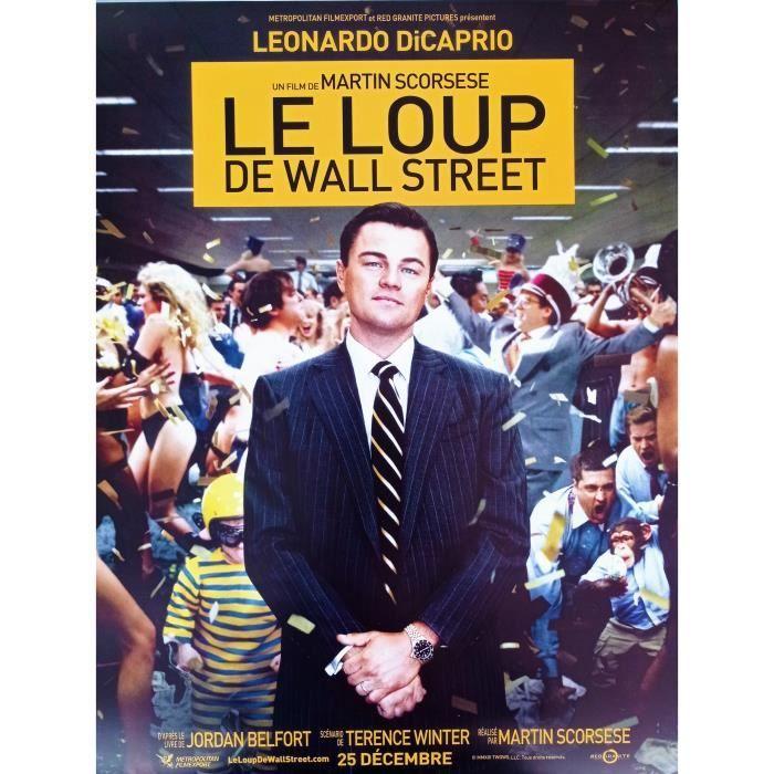 

LE LOUP DE WALL STREET Affiche Cinéma Originale Roulée Petit format 53x40cm Martin Scorsese Leonardo Dicaprio