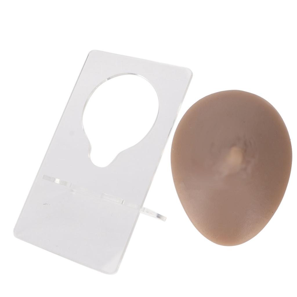 Soft Silicone Single Nipple Model 3D Elastic Simulation Reusable Display Props Body Piercing Model