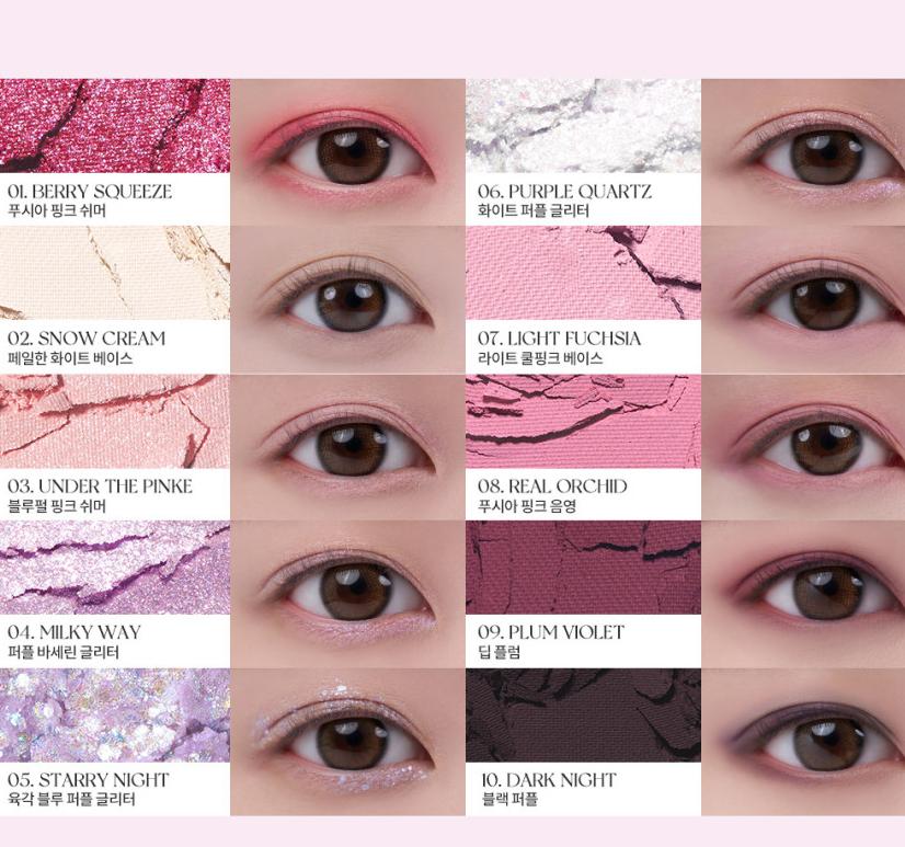 Rom&nd Better Than Palette 8.3g – 13 Color Matte & Shimmer Eyeshadow Palette