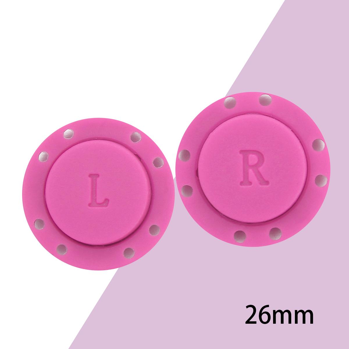 

Пара магнитных пуговиц, швейные принадлежности, магнитные невидимые металлические пуговицы для одежды, украшение одежды своими руками ручной работы 26mm фуксия