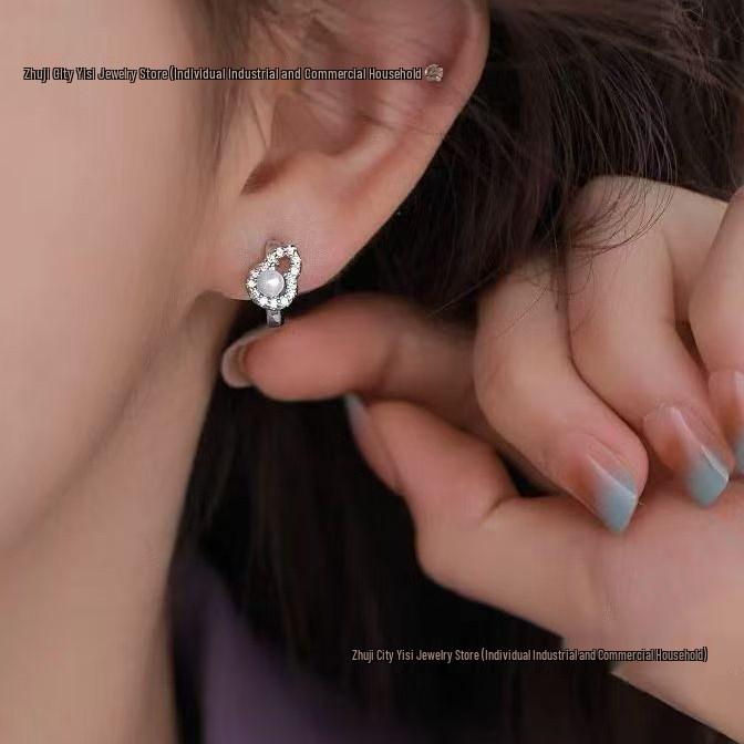 

3-4mm Natural Freshwater Pearl Gourd Stud Earrings - Elegant & Exquisite Other фіолетовий