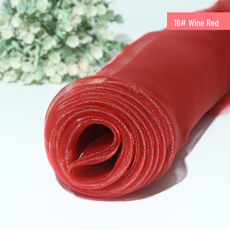 Verschlüsselter Glitzer-Organza Transparentstoff für Babykleider und Hochzeitsdekoration