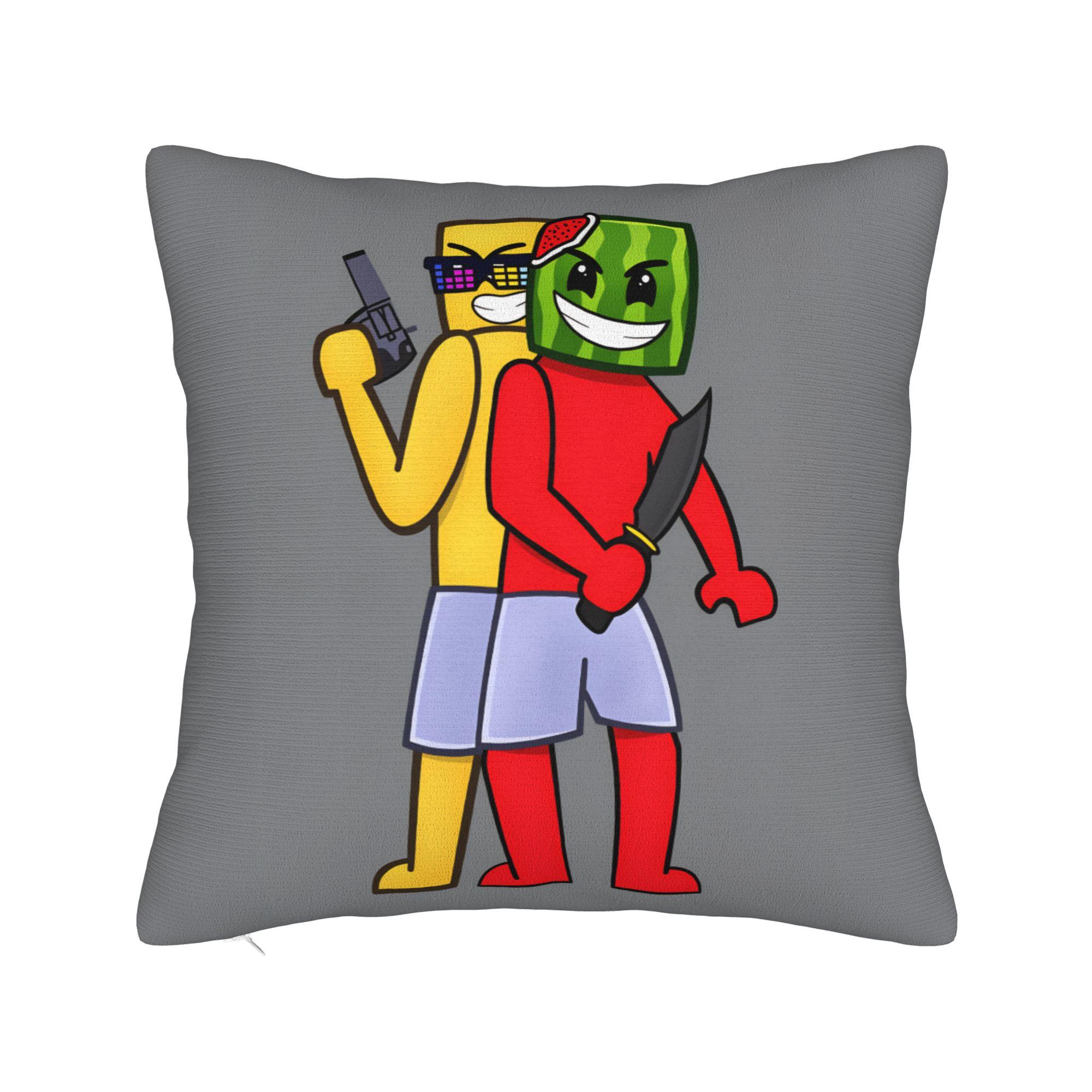 S-Sunny And M-Melon  Pillowcases  Novelty Pillow Case For Wedding Party Home Decor Comfy Pillow Cover 12x12Inch