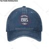 Cappellino da Baseball Unisex in Cotone Personalizzato Anno di Nascita 1985 Regali Originali per il Compleanno Cappellino Regolabile per Adulti Cappellino da Papà Donna Uomo Protezione Solare