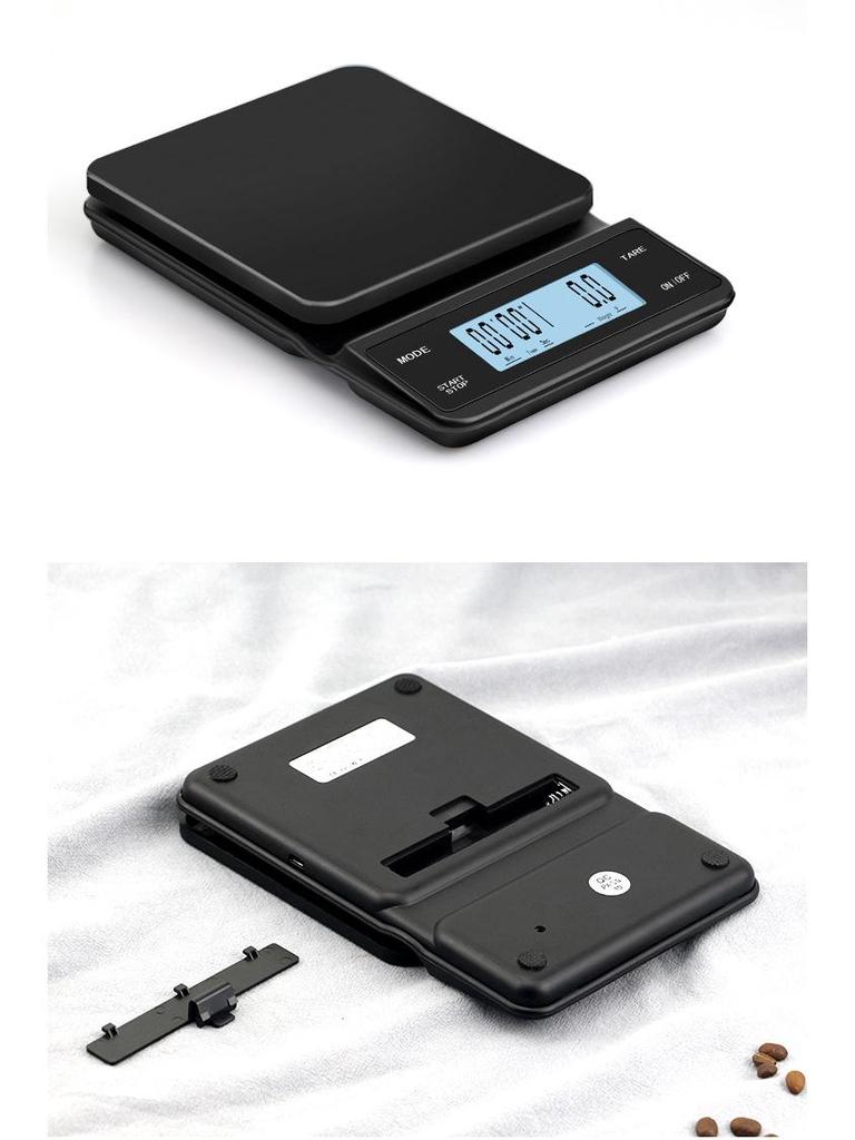 Multifunkční dobíjecí USB váha na kávu pour-over s časovačem
