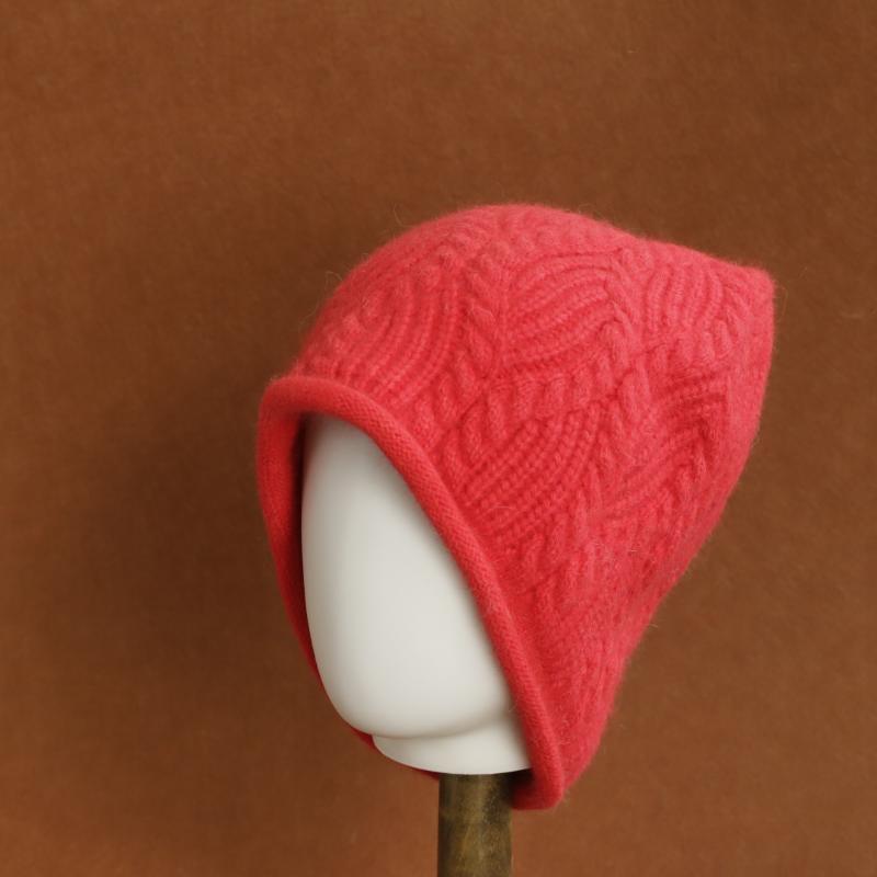 Women's Y2K Warm Autumn Winter Wool Hat Fashion Vintage Rabbit Fur Hat for Students Daily Commuting Use