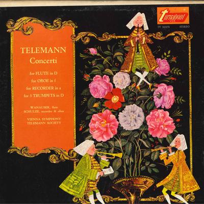 LP Record GEORG PHILIPP TELEMANN, CAMILLO WAN - Concerti For Flute, Oboe, Trumpets; TV34105S Turnabout US Classical Used
