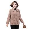 New imitation mink fur coat women's autumn and winter thickened fashion large size women's cotton clothes mother clothes plus cotton