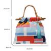 Eine mehrfarbige Patchwork-Stoff-Material Damenhandtasche, alle Frauen sind verwendet, um Temperament zu verbessern, um den täglichen Bedarf zu decken