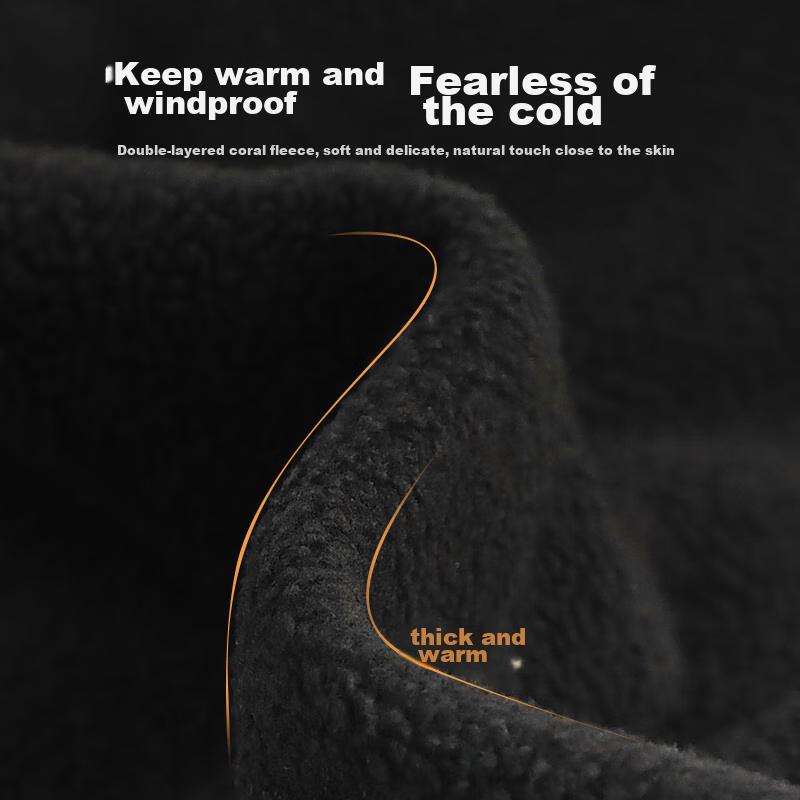 Li-Ning Men's Winter Neck Gaiter, Warm Neck Protection Scarf Mask, Cycling Windproof Cold-Proof Fleece-Lined Thickened Neck Warmer
