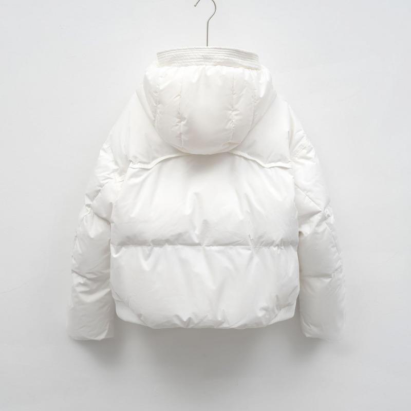 Short winter white duck down fashionable and simple bread jacket thickened warm temperament jacket down jacket women