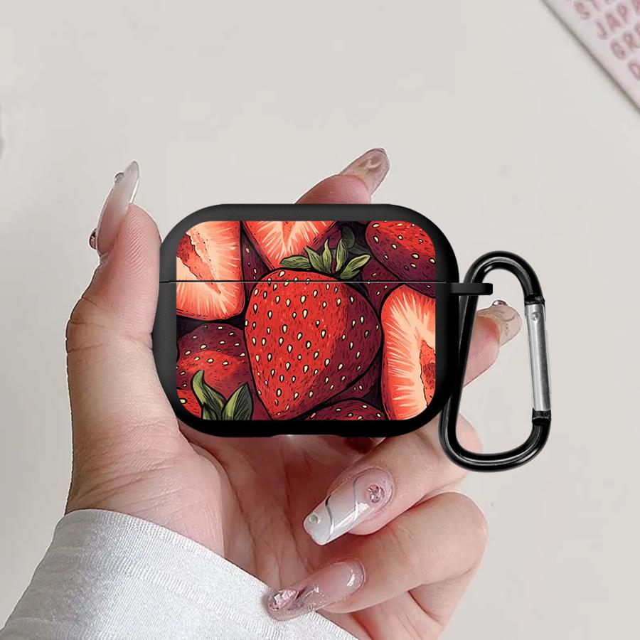 Earphone Cases Cover Case For Airpods 1 Pro3 4 2 3 Pro Pro2 Strawberry Fashion