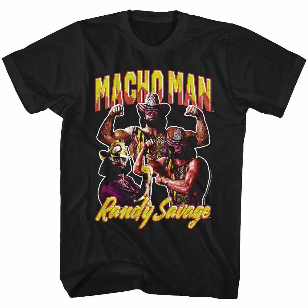 Macho Man Macho Men Black Adult T-Shirt M