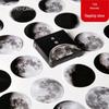 Autocolante Jurnal Planetă Mo Mo Yue Xiang în Cutie - 45 Autocolante Decorative de Sigilare DIY Alb-Negru pentru Album Foto