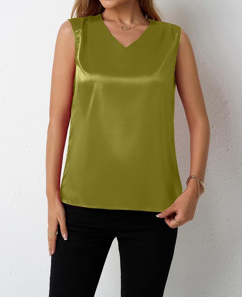 Women's Satin Spring/Summer Vest - European & American Style